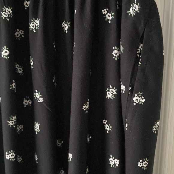 Halter with elastic smocking full length wide leg pant suit Size S Floral - Picture 2 of 5